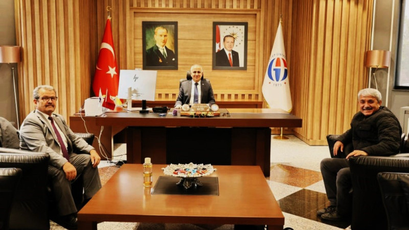 GAÜN REKTÖRÜNE ZİYARETTE OLUMLU GELİŞMELER GÖZLENDİ