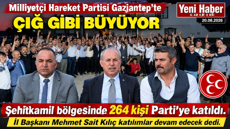 MHP'YE AKIN AKIN KATILIM : 264 KİŞİYE PARTİ ROZETİ TAKILDI 