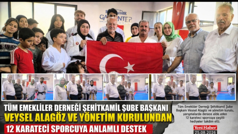 TÜM EMEKLİLER DERNEĞİNDEN BAŞARILI SPORCULARA ÖDÜL