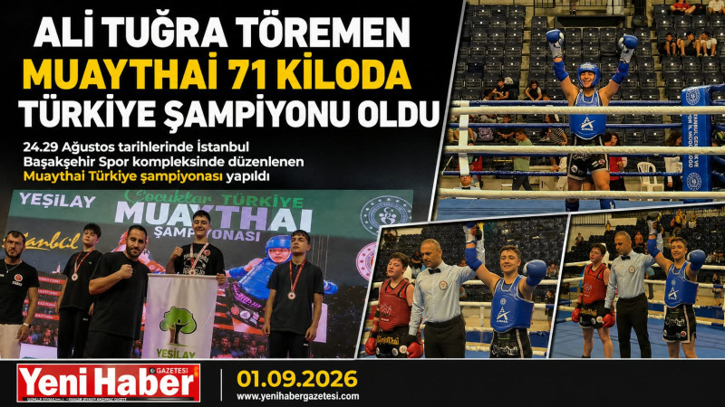 ALİ TUĞRA TÖREMEN  MUAYTHAİ 71 KİLODA TÜRKİYE ŞAMPİYONU OLDU.