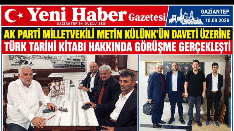 METİN KÜLÜNK'ÜN DAVETİ ÜZERİNE TÜRK TARİHİ KİTABI İSTANBUL'DA GÖRÜŞÜLDÜ